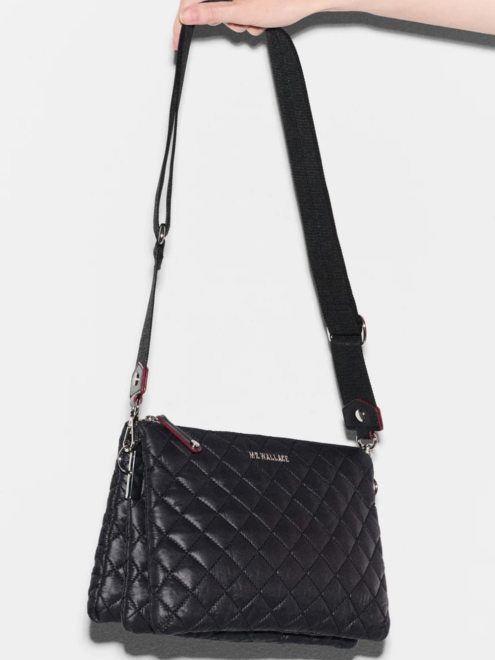 MZ Wallace Black Large Crosby Pippa Crossbody